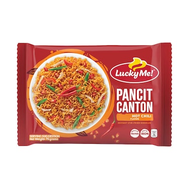 Lucky Me Pancit Canton With Extra Hot Chili Flavor 60g