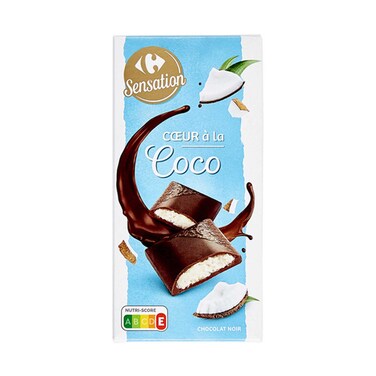 Carrefour Selection Dark Chocolate With Coconut Filling 125g