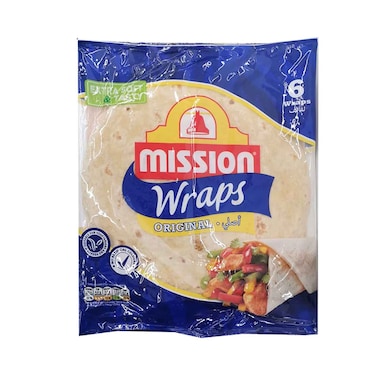 Mission Tortilla Wraps Whole Wheat Orginal 378g