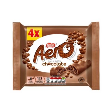 Nestle Aero Bubbly Milk Chocolate Bar 108g