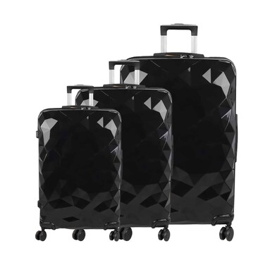 Royal Swiss Hard Trolley 4 Wheels 3 Pieces Set Assorted