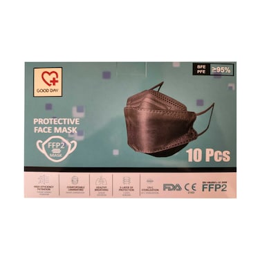 Europharma N95 Black Mask 10 Pieces