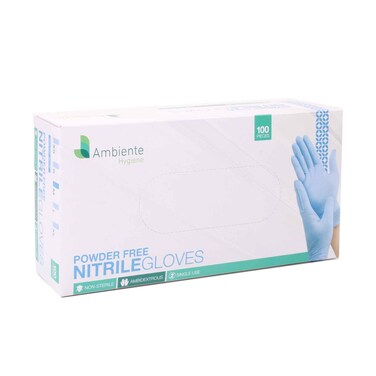 Europharma Nitrile Gloves, Powder Free 100 Pieces
