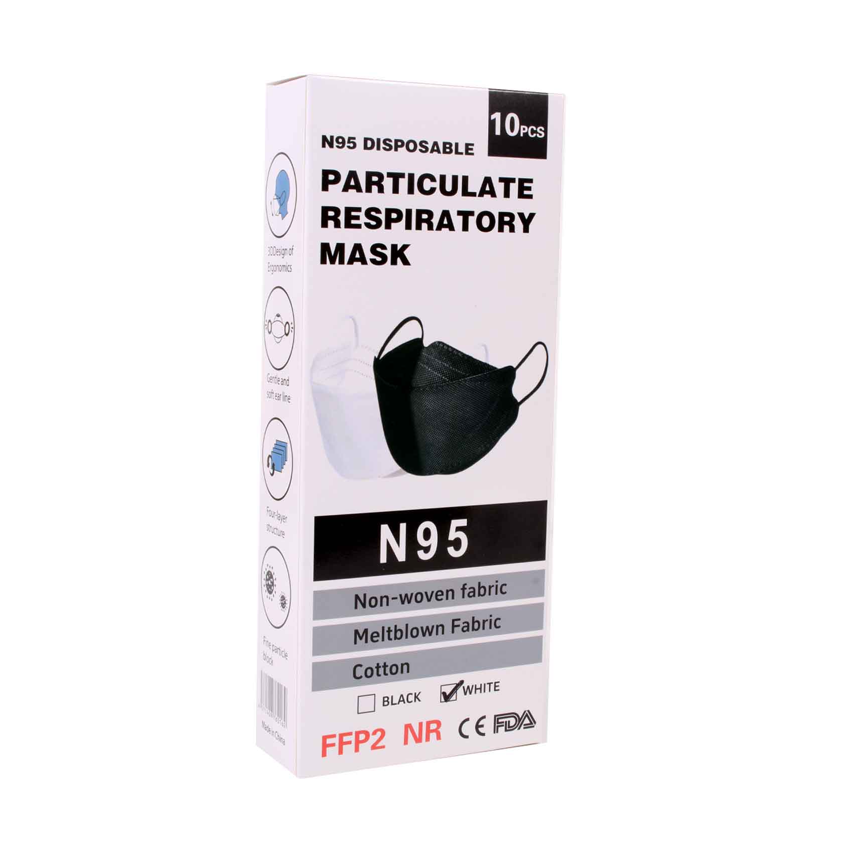 Europharma N95 Mask White 10's