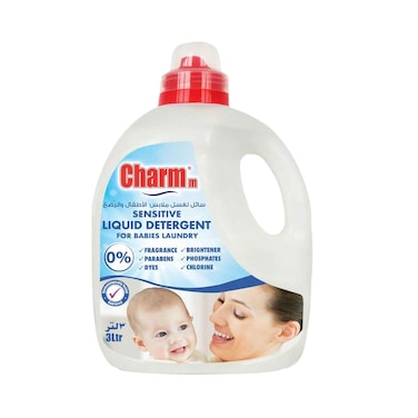 Charmm Laundry Liquid Detergent Sensitive For Babies Laundry 3L