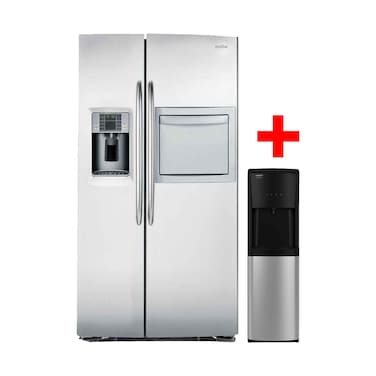 Mabe Fridge MEM30VHDCSS 849 Liter Stainless Steel + Hitachi Water DispenserHWD50000