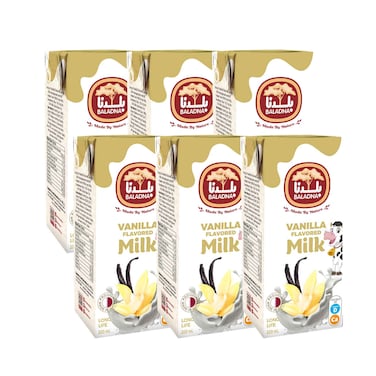 Baladna Vanilla Milk 200ml x Pack of 6