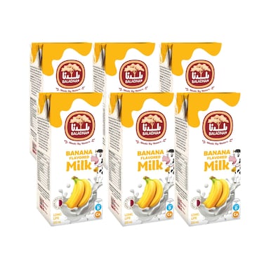 Baladna Banana Milk 200ml x Pack of 6