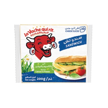 La Vache Qui Rit Sandwich Cheese Slices, 10 Slices, 200G