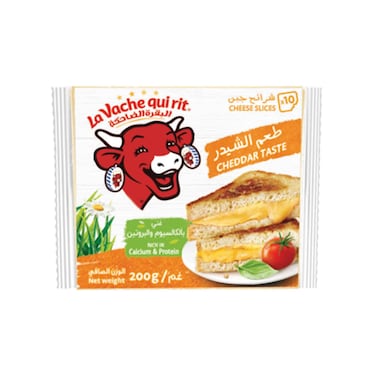 La Vache Qui Rit Cheddar Cheese Slices, 10 Slices, 200G