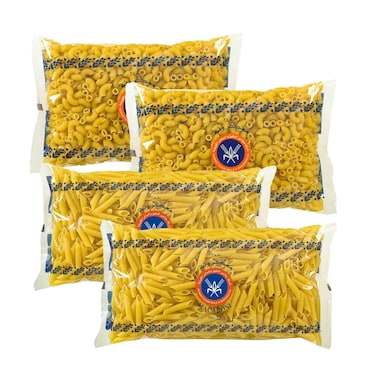 Kuwait Flour Mills &amp; Bakeries Co. Macaroni Pasta Assorted 500gx4 Pieces