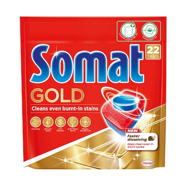 Somat Gold Automatic Dishwashing Tablets 22 Tabs