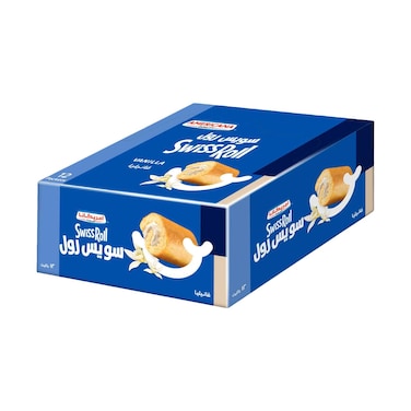 Americana Vanilla Swiss Roll Cake 55gx12