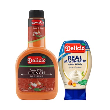 Delicio Salad Dreesing Assorted 532ml + Real Mayonnaise 300ml