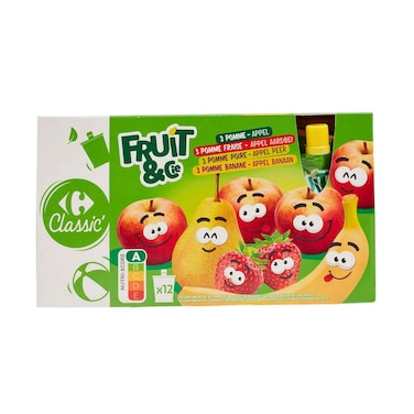 Carrefour Reduced Sugar Panache Fruit Compote 90g x Pack of 12