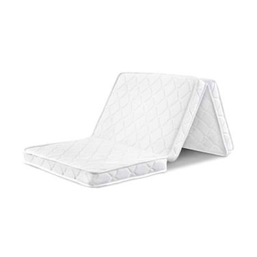 Rankoussi Quilted Foldable Mattress 90Cmx180Cmx7Cm White