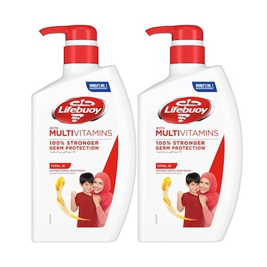 Lifebuoy Body Wash Total 10 Assorted 500mlx2 Pieces