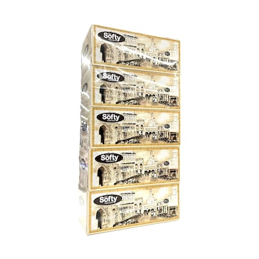 Softy Facial Tissue 200 Sheetsx5's