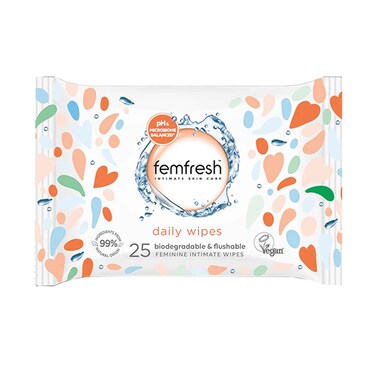 Femfresh Intimate Skin Care Wipes 25 Pieces