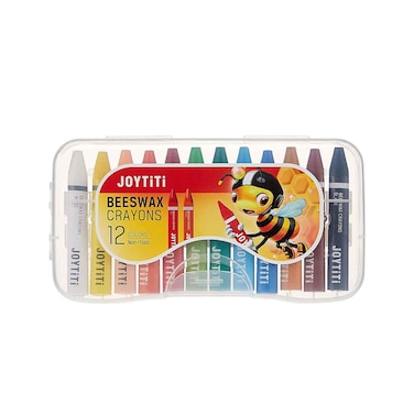 Joytiti Beeswax Non Toxic Crayons 12 Colors