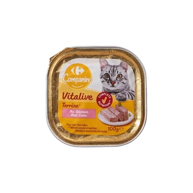 كارفور كومبانينو طعام القطط بالسلمون 100 جرام