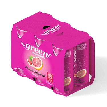 Green Pink Grapefruit Mocktails 330ml x Pack Of 6