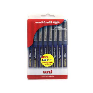 يونيبال أقلام حبر 0.38مم 8 قطعة