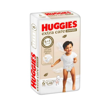 حفاضات هجيز عناية اضافية عبوة جامبو مقاس 6 15 + كجم 42 حفاضة