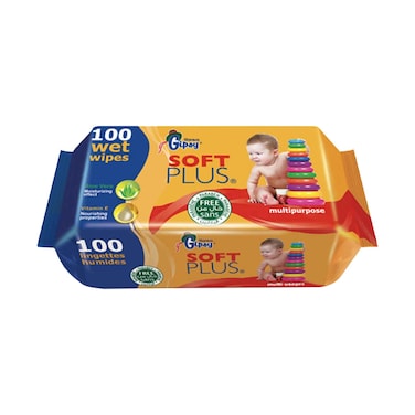 Sanita Baby Wipes Gipsy Soft Plus 100 Count