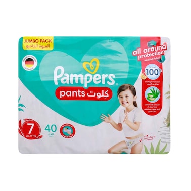 بامبرز حفاضات  كلوت مقاس 7  40 حفاضة