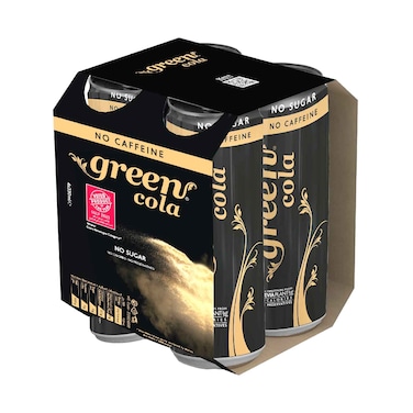 Green Cola Soft Drink No Caffeine 330mlx4