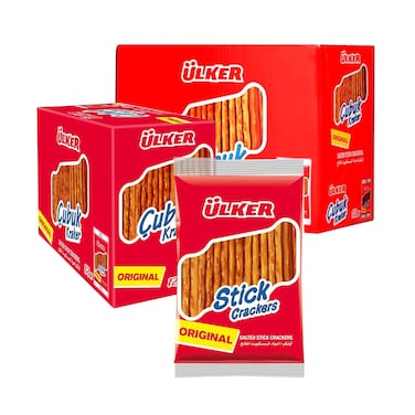 Ulker Cubuk Stick Crackers Salty 30g x 24 Pieces