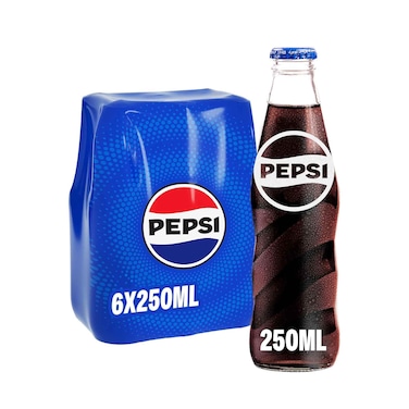 Pepsi Soft Drink Carbonated 250ml x Pack of 6