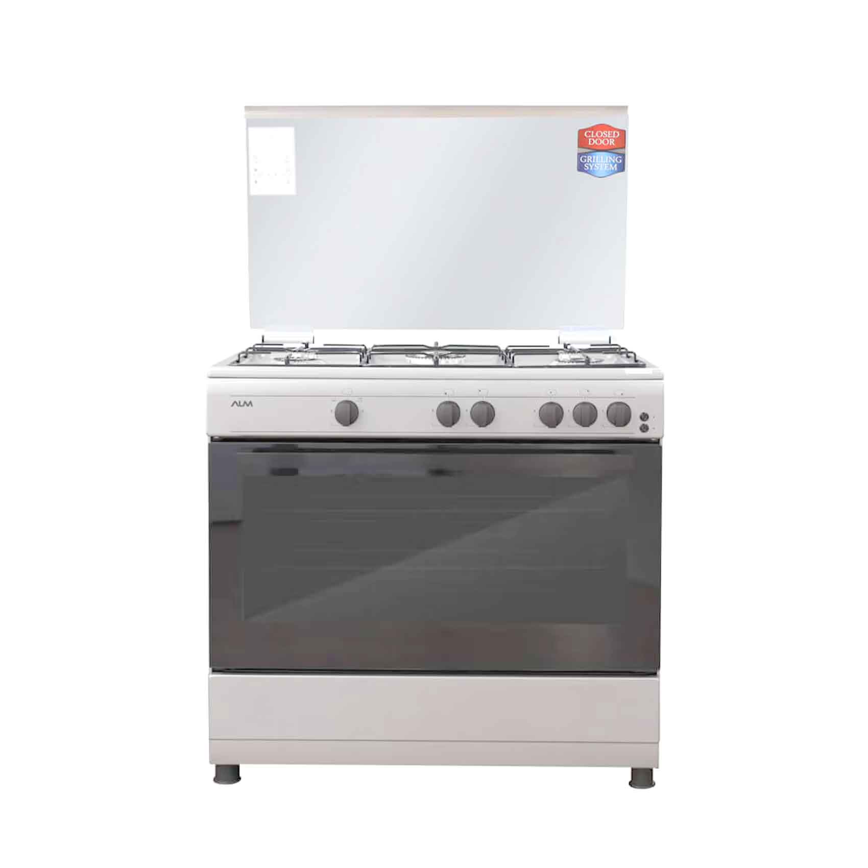 ALM Gas Cooker ALM-9060GWS 90X60CM White