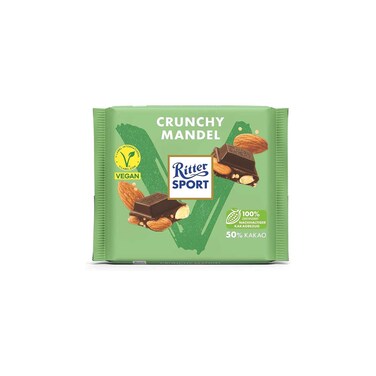 Ritter Sport Vegan Dark Chocolate With Almonds And Quinoa 100g