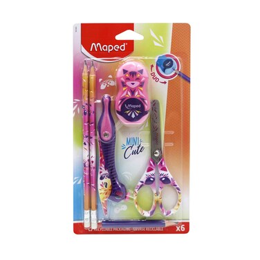 Maped Mini Cute Stationery Kit 6 Pieces