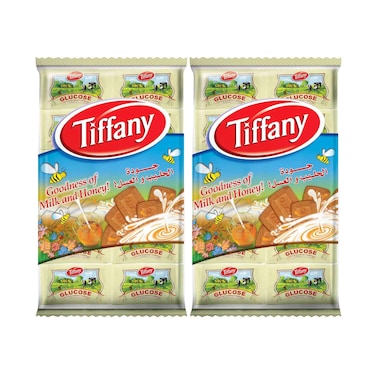 Tiffany Glucose Milk And Honey Biscuits 40gx2 Pieces