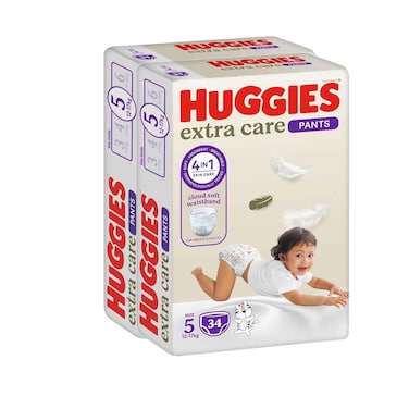 Huggies Pants Twin Pack  Size 5
