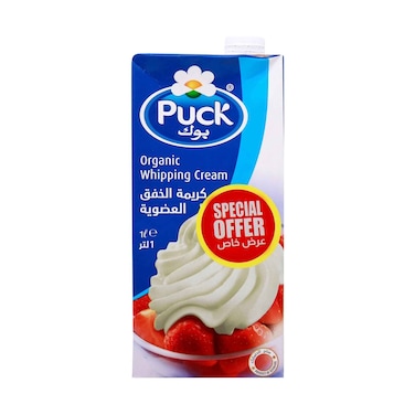 Puck Organic Whipping Cream 1L