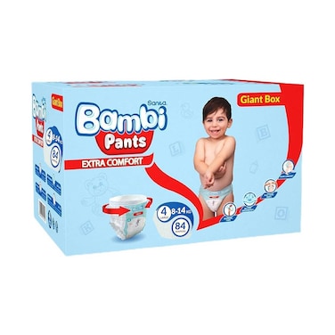 Sanita Bambi Pants Giant Box Large 84 pieces