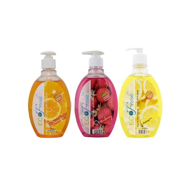 Eco Fresh Liquid Hand Soap Assorted 500mlx3pieces