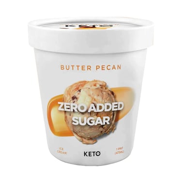 Keto Ice Cream Butter Pecan 473ml