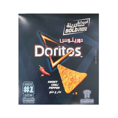 دوريتوس رقائق الذرة بالفلفل الحار والحلو 21 غرام حزمة من 12