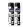 Nivea Deodorant Spray Black &amp; White Invisible150mlx2 Pieces