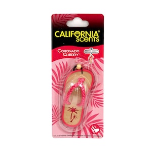 California Scents Sandal Hanging Air Freshener For Car, Coronado Cherry 1 Piece