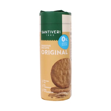 Santiveri Digestive Biscuits 0% Added Sugar Original 190gr