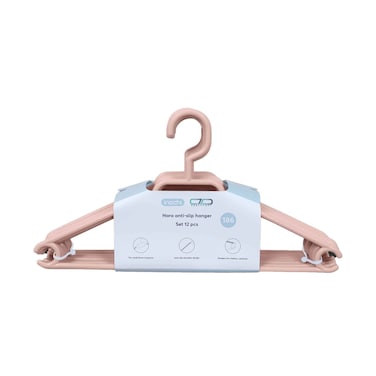 Abelplast Inochi Hara Anti-Slip Hanger 12 Pieces Set Assorted