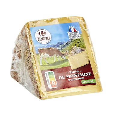 Carrefour Extra Tomme De Montagne D'auvergne Cheese 200gr