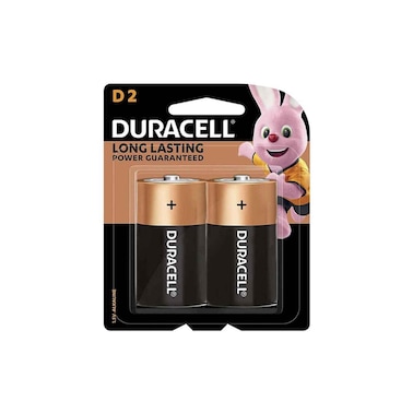 Duracell D2 Monet Duracell Type D Batteries, Pack of 2