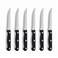 Amefa Steak Knives Black Blister 6 Pieces